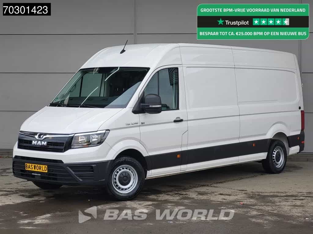 MAN TGE 3.140 Automaat L4H3 Airco Camera Parkeersensoren Euro6 L3H2 Airco