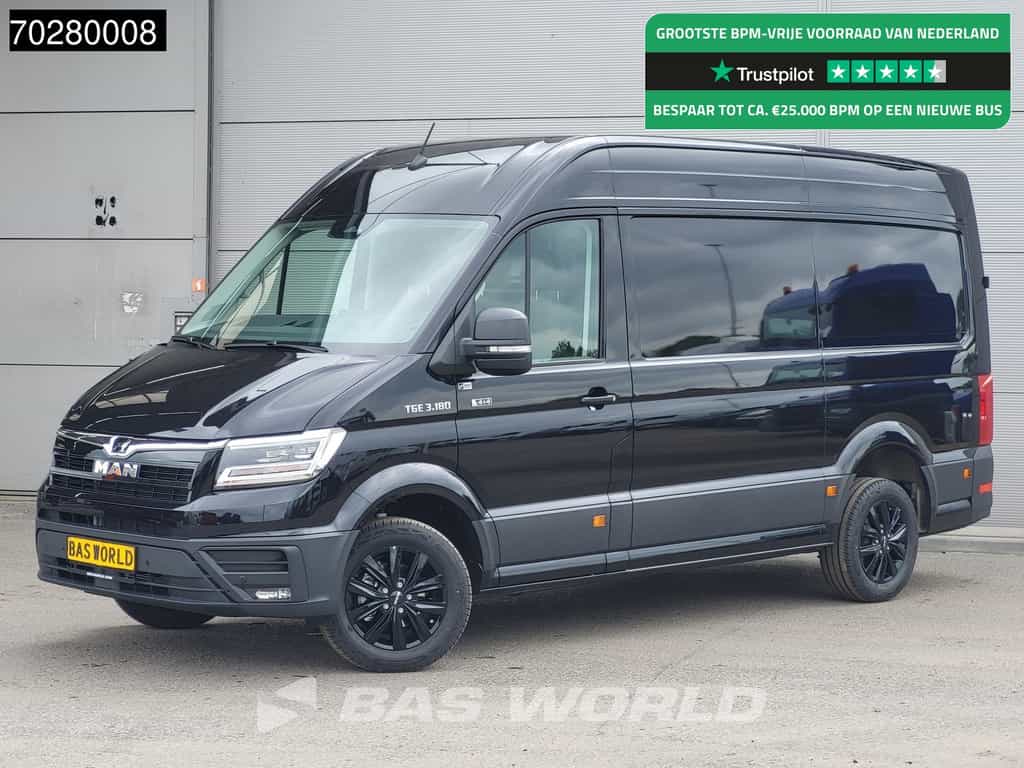 MAN TGE 3.180 4x4 Automaat 2025 Facelift L3H3 LED ACC Navi Airco Cruise Camera Parkeersensoren L2H2 Allrad 4WD 12m3 Airco