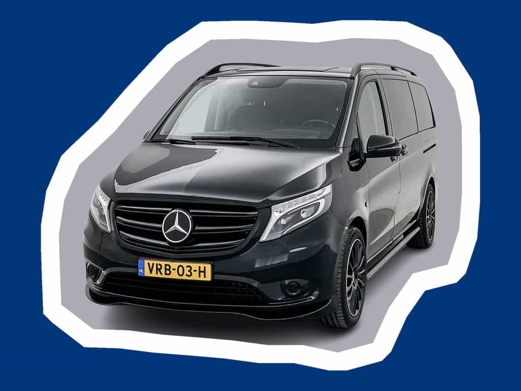 Mercedes-Benz Vito 116 CDI Lang DC Leder Dubbele cabine Stoelverwarming Dubbele schuifdeur Led Navigatie Carplay Camera