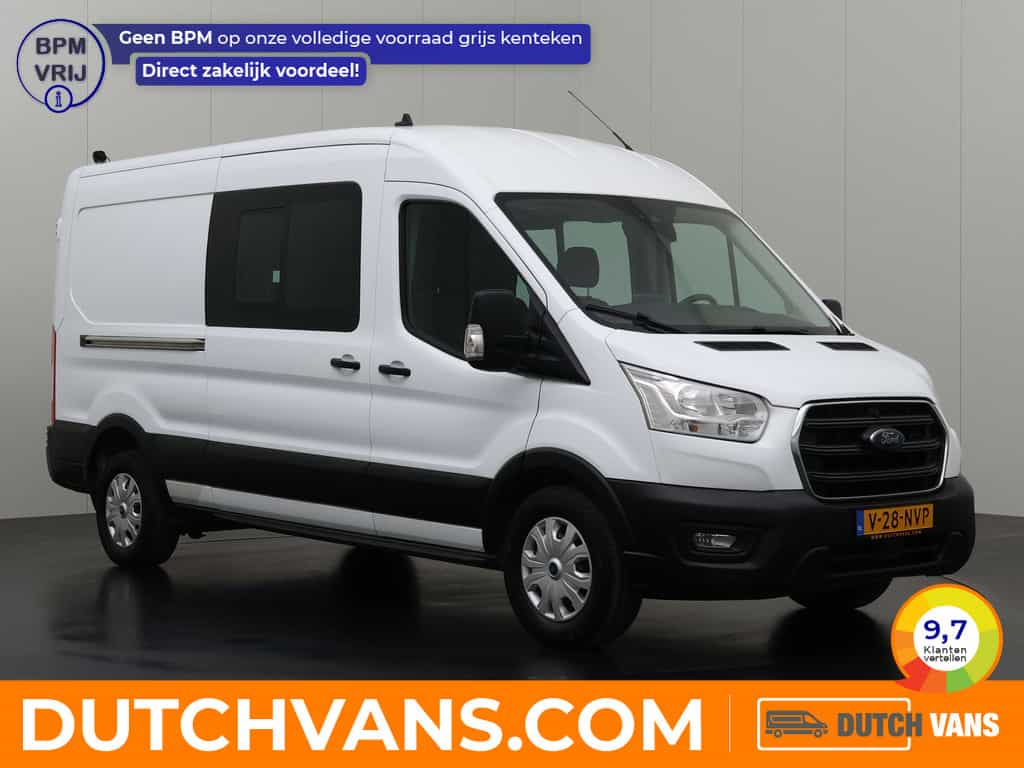 Ford Transit 2.0TDCi 130PK L3H2 Dubbele Cabine 7-Persoons | Leder | Navigatie | Camera | Trekhaak 2800Kg