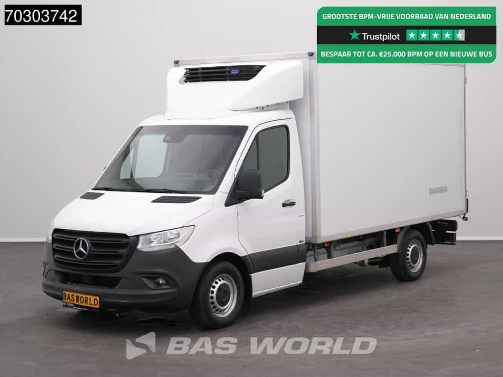 Mercedes Sprinter 315 CDI Bi Temp Automaat Koelwagen Vriezer Achterdeuren Carrier 350mt 230v Stekker 150PK Navi Airco Camera Euro6 Koel Koeler Kühl Kühler Kühwagen Kühlkoffer Vries Vriezer Vrieswagen Frigo Airco