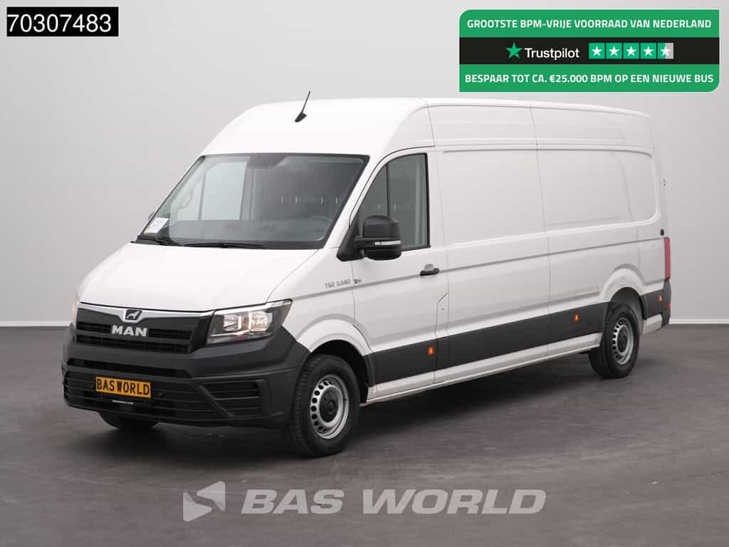 MAN TGE 3.140 L4H3 Airco Cruise Camera Parkeersensoren Euro6 L3H2 Airco Cruise control