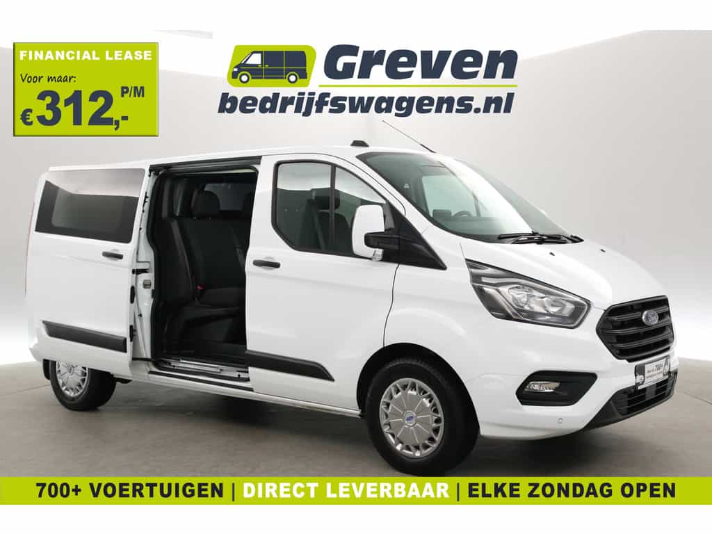 Ford Transit Custom 2.0 TDCI L2H1 | DC | 6-Zits | Airco | Camera | Cruise | Trekh. | Carplay | Stoelverw.