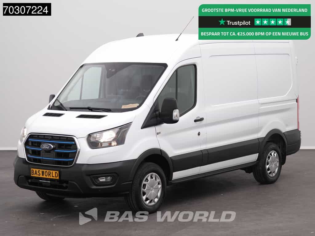 Ford e-Transit Elektrisch 68kWh 317km WLTP L2H2 Navi Camera Airco Cruise SYNC4-Display CarPlay Cruise control