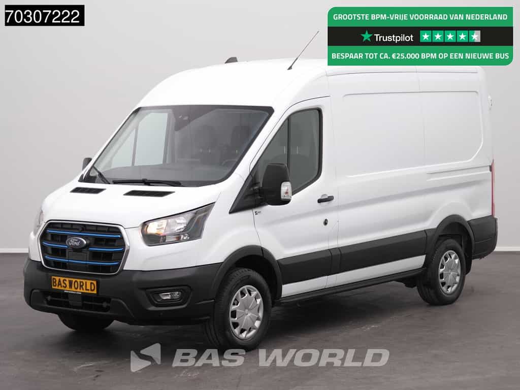 Ford e-Transit Elektrisch 68kWh 317km WLTP L2H2 Navi Camera Airco Cruise SYNC4-Display CarPlay Airco Cruise control