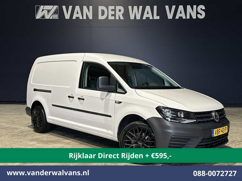 Volkswagen Caddy 2.0 TDI L2H1 Maxi Euro6 *Rijklaar Direct Rijden* Airco | LM velgen | Navigatie | Apple Carplay | Android Auto Zijdeur