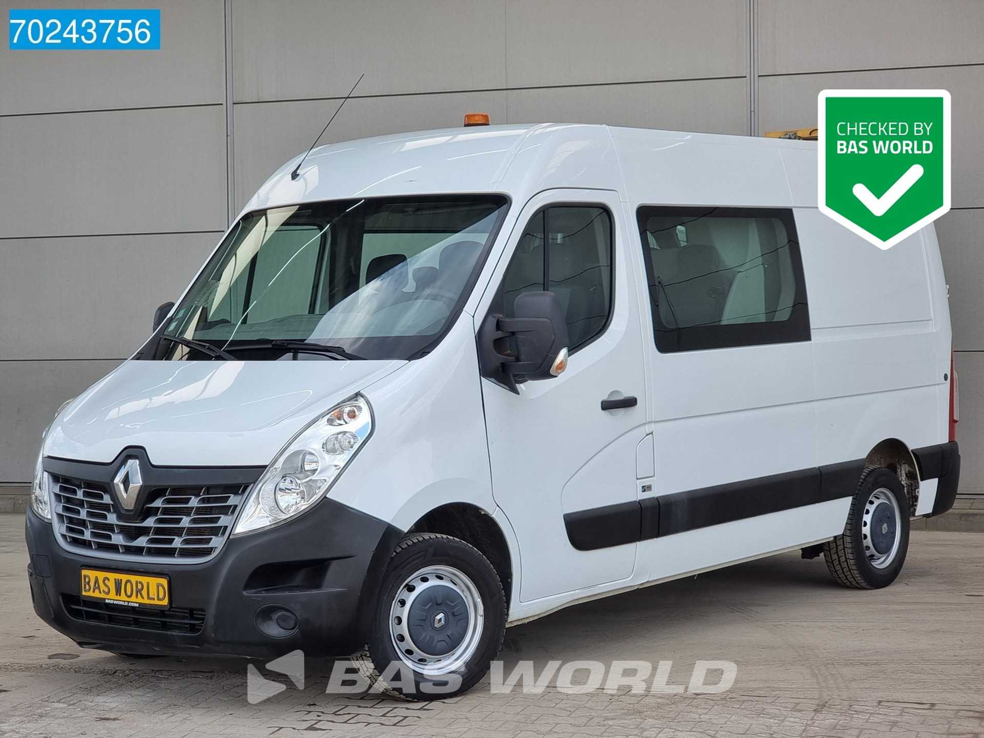 Renault Master 110PK L2H2 7 persoons Dubbel Cabine Trekhaak Airco Cruise Euro6 6m3 Airco Dubbel cabine Trekhaak Cruise control